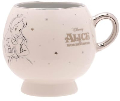 Disney 100 - Tazza di alta qualità, motivo: Alice nel paese delle meraviglie in scatola con coperchio e pellicola