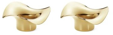 Georg Jensen - Cobra Teelichthalter, Gold (2er-Set)