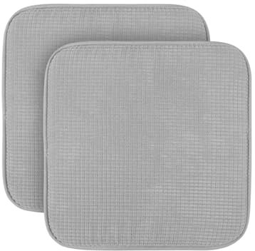 Bestlivings Sitzkissen (2er Pack) Stuhlkissen mit Anti Rutsch Unterseite 38cm x 38cm - Öko-Tex Zertifiziert - Sitzauflage Uni, Stuhlpolster Stuhlauflage