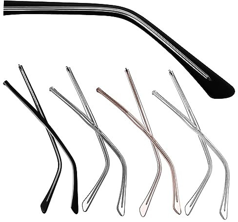 Healeved 4 Paar Universal-ersatzbügel Für Brillengestelle Leichte Brillenbügel – Bügelbeine