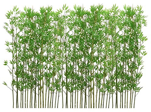 Künstliche Bambuspflanzen, Dekor-Set, 50 Stück, 1 m hoch, künstliche Grünpflanzen für den Außenbereich, Garten, Deck (Farbe: Bambus, Größe: 50)