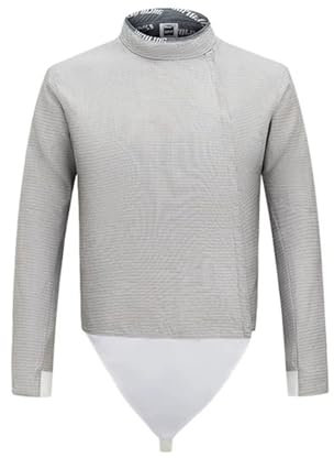 LXRHLIKG Säbel Fecht-metalljacke, Kupferdraht Fechttrainingskleidung für Männer und Frauen, Nicht Waschbar, Klassische Fechttrainingsanzug, Leitfähige Fechtschutzkleidung(60)