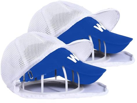 Juego de 2 gorras de lavadoras para gorras de béisbol, limpiador de jaulas curvas, tapas de para lavadora, secadora y espacio de almacenamiento