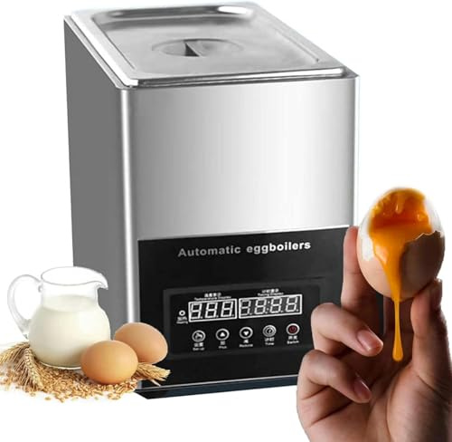 Cuociuova Hot Spring, cuociuova elettrico professionale in acciaio inox da 9 litri, grande capacità, cuociuova automatico intelligente da 800 W per uova sode, cuociuova elettrico, temporizzazione 0-9