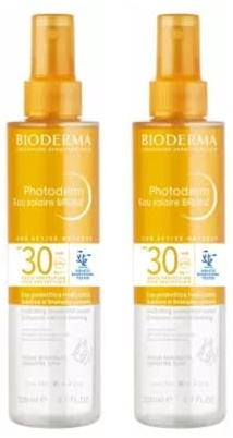 Photoderm | Eau Solaire Bronz SPF30 | Sun Active Defense | Protectrice & Hydratante | Sublime le Bronzage Naturel | Peaux Sensibles | Fabriquée en France | Lot de 2x200mL