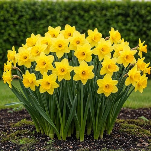 Bulbi da fiore - Narciso 'Carlton' - Giallo - 15 pezzi - Bulbo 12/14-15-30cm - Ø5cm - Pianta da giardino - Multideal