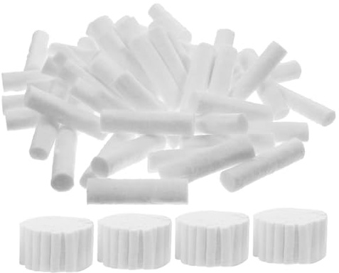 HONITANO 5 Bastoncini di Cotone 8X38Mm Alta Assorbenza e Flessibilità Non Si Rompono Facilmente per Pulizia Orale Bambini Adulti Dentista e Casa