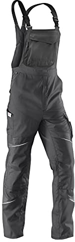 KÜBLER ACTIVIQ Latzhose PSA 2 – Latzhose mit ergonomischer Linienführung und Knieschutztaschen anthrazit Gr. 54
