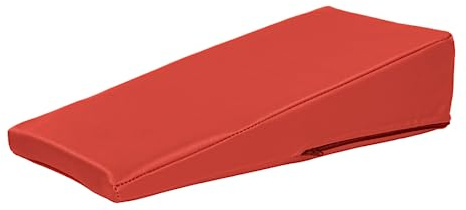 ATC Handels GmbH Lagerungskeil mit Kunstlederbezug und Ether-Schaum Füllung Größen - für den Hausgebrauch oder Massage (rot, 40x20x10/2 cm)