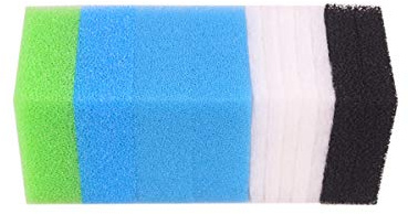 INGVIEE Set Kompatibel Filterschwamm für Juwel Standard/Bioflow 6.0 / L (2X Blau Fein, 1x Blau Grob, 1x Grün Nitrat, 2X Aktivkohleschwamm, 5X Filterwatte)