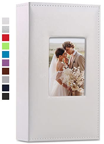 Vienrose Photo Albums Slip in 6x4 300 Photos Leather Cover Extra Large Capacity for Family Wedding Anniversary Baby Vacation