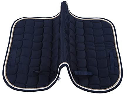 Generic Schabracke Weiche, atmungsaktive Allzweck-Doppelseil-Schabracke mit Handschlaufe und Gurt für Pferde (BLAU)