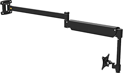 Supporto TV da Pavimento, Braccio per monitor Supporto per monitor per montaggio a parete per impieghi gravosi Braccio per supporto per monitor LCD extra lungo Supporto per monitor per montaggio a par