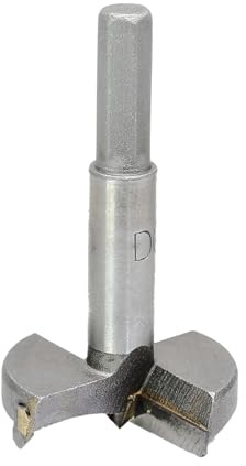 Cjueiom 45mm / 1-3/4 Inch Forstner Drill Bit, Tungsten Carbide Wood Hole Saw Auger Opener Hole Drilling Boring Bit Cutter, Woodworking Hole Opener Hinge Hole Cutter for Wood, Plastic, Plywood