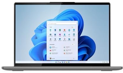 Lenovo Yoga 7 16IAP7 16 inch 2.5K Touchscreen Laptop (Intel Core i5-1240P, 8GB DDR5 RAM, 256GB SSD, Windows 11 Home) - Arctic Grey