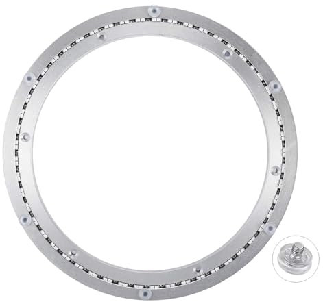 Plateau Tournant TV Silencieux,40cm Plaque Rotative Grand, Heavy Duty Mecanisme Plateau Tournant Table Lisse en Alliage D'aluminium pour D'affichages Meubles Service Show