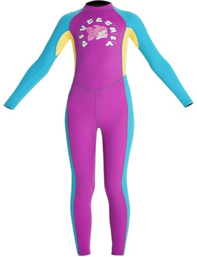 Youth Girls Boys One Piece Water Sports Sun Protection Rash Guard UPF 50+ Long Sleeves Full Suit Swimsuit Wetsuit