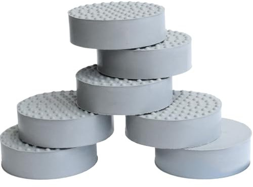 Mario10 PACK OF 24 Invisible Pot feet for outdoor Grey and indoor plant pots and flowers, solid rubber pot feet with enhanced non-slip surface grip, PACK OF 24.