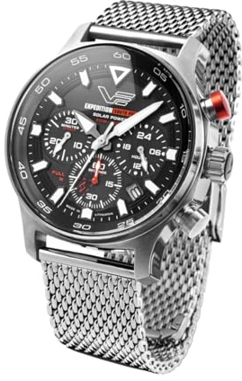 Vostok Europe Herrenuhr Solar Expedition South Pole Chrono Mesh-Band