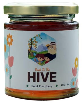 Back to the Hive Greek Pine Honey, 227g Jar