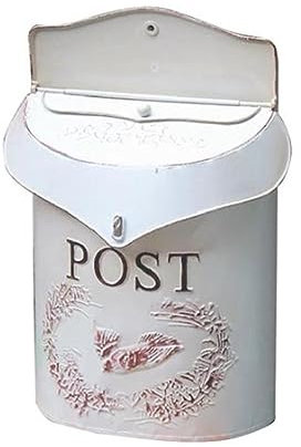 An der Wand montierter Briefkasten, Zeitungsbriefkasten, an der Wand montierte Briefkästen, Metallbriefkästen im Landhausstil, Briefkästen, Dekorationsartikel, amerikanische Vintage-Briefkästen, Brief