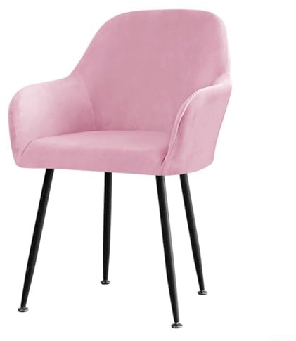 Besshepplo Weicher Samt-Stretch-Stuhlbezug für hohe Sessel, maschinenwaschbar, hohe Armlehne, Stuhlbezug, Bürostuhlbezug, abnehmbare Stuhl-Sitzbezüge (rosa)