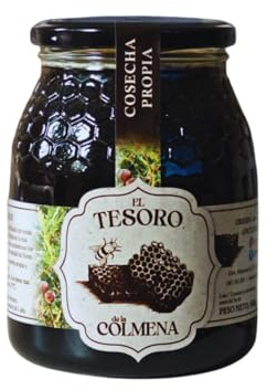 Miel Pura de Abeja, 100% natural y CRUDA (extraida y envasada en frio). Origen 100%, Zamora, España, Miel Artesanal sin Procesar ni Filtrar, Cosecha Julio 2026 (1kg Bosque)