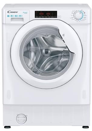 Candy Smart CSD49TWM5/1-80 Integrated 9kg Washing Machine with 1400 rpm - White - A Rated
