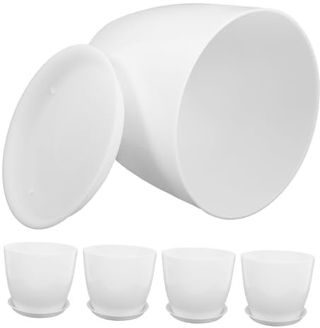 Artificial plants 5 Sets Swirl Pattern Small Flowerpot Clear Nursery Pots Orchid Bark Orchid Plant Clear Pots for Orchids Orchid Potting Mix Artificial Orchid Breathable Clear Orchid Pots Grey Pp