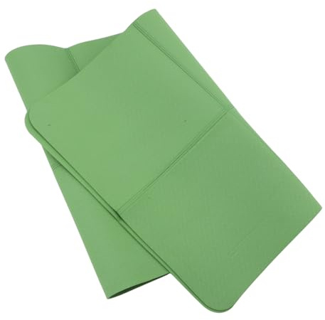 JUMPLAWN Esterilla de Yoga Antideslizante y Gruesa para Ejercicios Colchoneta de Tpe y Duradera para Fitness Estiramientos y Práctica de Yoga Protección para Rodillas y Pastel
