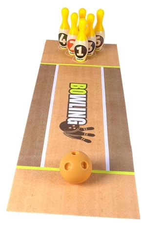 LeeQinersw Ensemble de Bowling de Luxe pour Enfants de 3 à 6 Ans, Jouet Éducatif pour Développer la Coordination Œil-Main, Jeu de Piste pour Enfants et Parents
