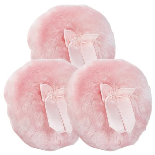 HAMPPLIES 3 Pièces Houppette Rafraîchissante pour Nœud Décoratif Houppette pour Poudre Corporelle et Corps Confortable pour Tout