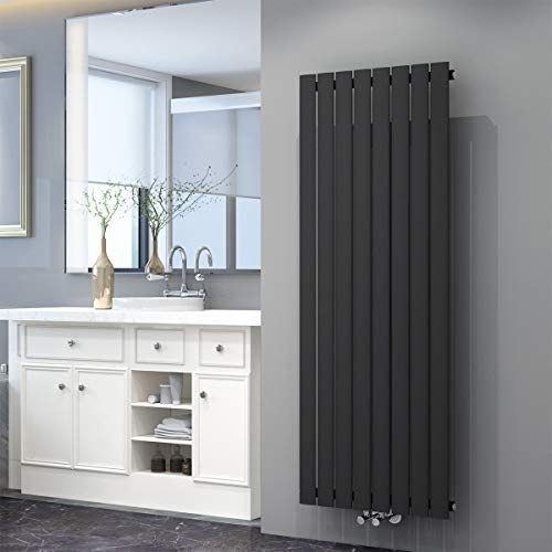 Design Flach Heizkörper 1600x616mm Antrazit Paneelheizkörper Vertikal Mittelanschluss Einlagig
