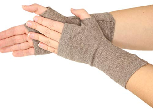 Prettystern Kaschmir-Wolle Damen Pulswärmer fingerlose Handschuhe Hand-Stulpen