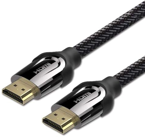 ULTRICS 4K HDMI Cable 2M High Speed, Braided Nylon & Gold Connectors, 4K @ 60Hz, Ultra HD, 2K, 1080P, ARC & CL3 Rated for Laptop, Monitor, PS5, PS4, Xbox One, Fire TV, Apple TV PC