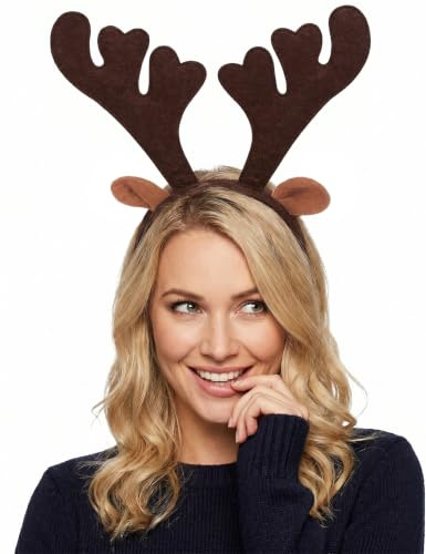 DEGUISE TOI VEGAOO - Rentier Haarreif Weihnachten Haarreif - Einheitsgröße - Braun - Accessoires - - Noel