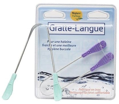 Gratte langue antibactérien - Hygiène buccale au quotidien