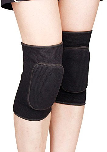 ITODA Knieschützer Kinder Knieschutz Sport Kniebandage für Junge Mädchen Elastische Kniestütze Knieschoner mit Sicherheit Schwamm Knieprotektor Unterstützung für Rollschuhe Tennis Radsport Schwarz M