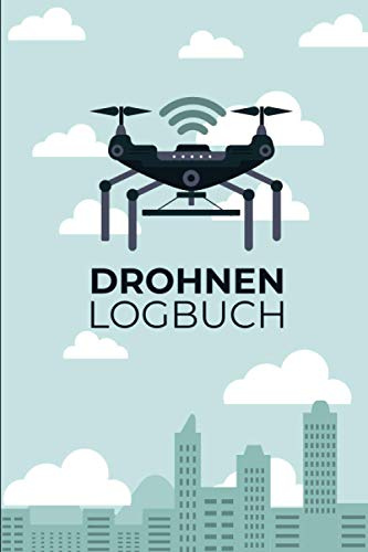 Drohnen Logbuch: Flugbuch für Drohnen Piloten zur Dokumentation von Drohnen Flügen | A5 Notizbuch mit Vordruck zum Ausfüllen auf 109 Seiten.