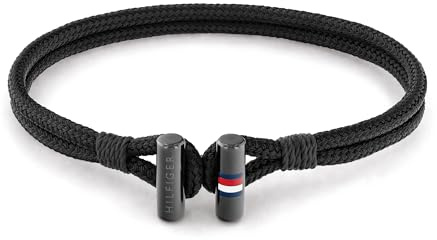 Tommy Hilfiger Jewelry Bracelet pour Homme en Nylon Couleur Noire - 2790336