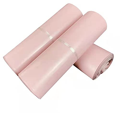 HKYBCF Versandbeutel 50 Teile/Paket Mailing Kurierverpackung Polybeutel innen schwarz außerhalb rosa Griffbeutel opake wasserdichte Taschen 14 Drähte Umschlag 448 (Color : 32X45 cm 50pcs)