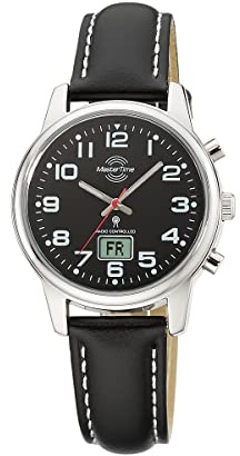 Master Time Funk Quarz Damen Uhr Analog-Digital mit Leder Armband MTLA-10819-22L