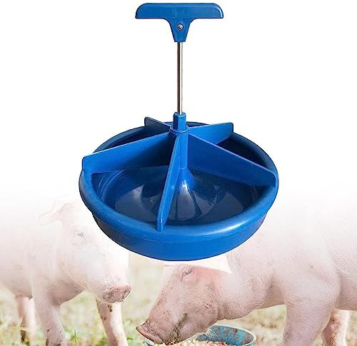 Futternapf for Tiere, Futtertrog for Schweine, Futterbehälter for Schweine, Futtertrog for Schweine, Tierhaltungsausrüstung mit 5 Steckplätzen, Futtertablett for Schweine for Geflügel, Haustier, Rinde