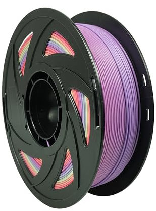 S SIENOC 3D Drucker PLA+ Filament 1,75mm 3D Drucker Filament Mehrfarbig 1KG(PLA+ Glühendes Rainbow)