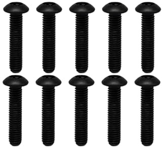 RISON-Titanium 10 Pezzi Viti a Testa Bombata in Titanio con Torx Incassato M3x14mm, Vite a Bottone a Testa Tonda Bulloni ISO14583, Vite a Testa Semicircolare Bullone Meccanico Antiruggine