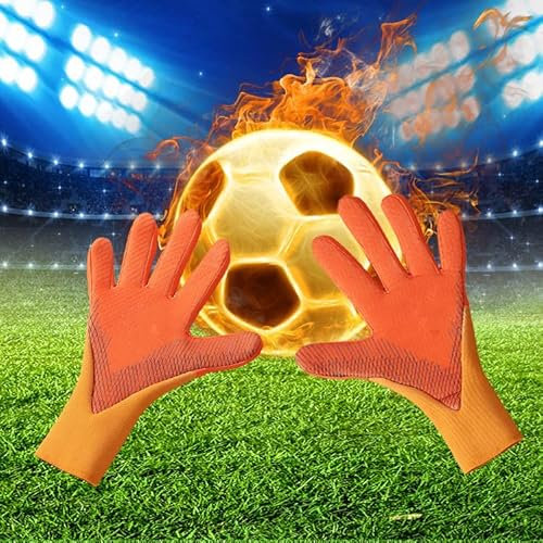 Torwarthandschuhe, Fußball-Torwarthandschuhe, Fingerschutz, Bequeme und atmungsaktive Fußballspieler-Trainingshandschuhe, professionelle rutschfeste Fußballhandschuhe für Fußballliebhaber