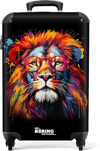 NoBoringSuitcases© Handgepäck Koffer, Reisekoffer, Reisetasche mit Rollen, | Koffer Groß, Hartschalenkoffer, Trolley Handgepäck, Koffer Mittelgroß, Suitcase, TSA Schloss, Koffer Klein, Graffiti-Druck
