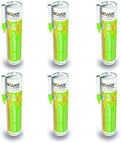 RBS24 Sparpaket Isover Vario DoubleFit + pastöse Klebe-Dichtmasse für innen und außen in der Kartusche 6 x 310ml