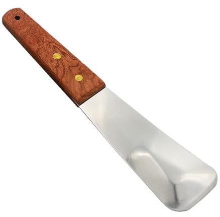 Ice Cream Scoop, Stainless Steel Ice Cream Spade Butter Scraper with Wooden Handle for Home/Restaurant Kitchen Dessert Making