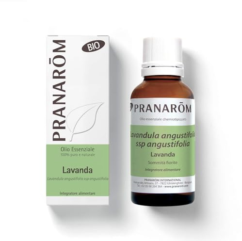 PRANARÔM - Olio Essenziale di Lavanda Vera BIO - 100% Puro e Naturale - HECT Chemotipato - Favorisce Sonno Ristoratore e Riduce Stress - Aromaterapia - 30 ml | Huiles Essentielles